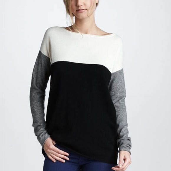 Vince Sweaters - Vince color block oversized sweater